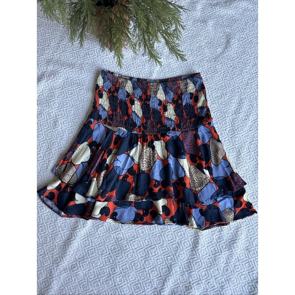 ANTHROPOLOGIE FARM RIO STEPHANIA MINI SKIRT SIZE L - Picture 3 of 10